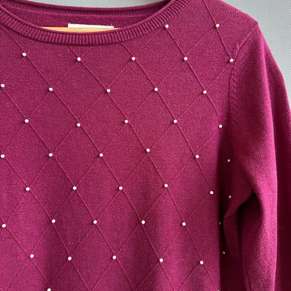 Elle | Pearl Detail Sweater - Picture 3 of 10
